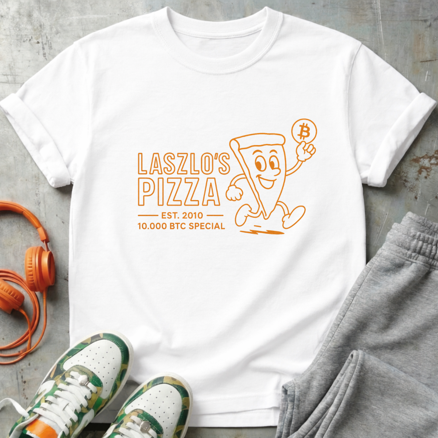 Laszlo's Pizza Bitcoin Tee Shirt