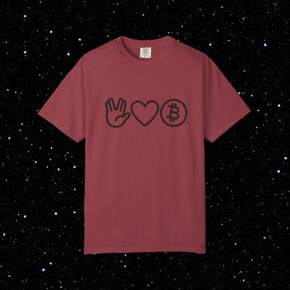 Live Free and Prosper Bitcoin Tee Shirt