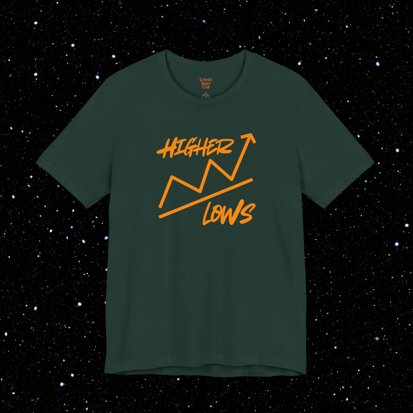 Higher Lows - Bitcoin Tee Shirt