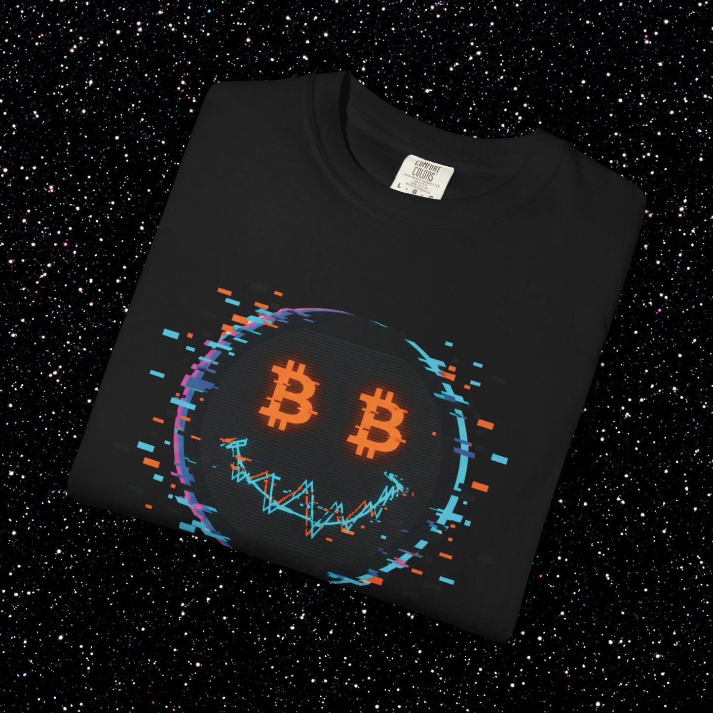 Buy The Dip Glitch Happy Face Tee