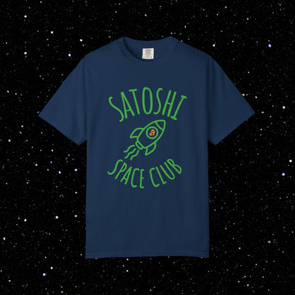 Satoshi Space Club Rocket Line Art Tee