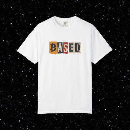 Based Cutout Comfort Colors Bitcoin Tee