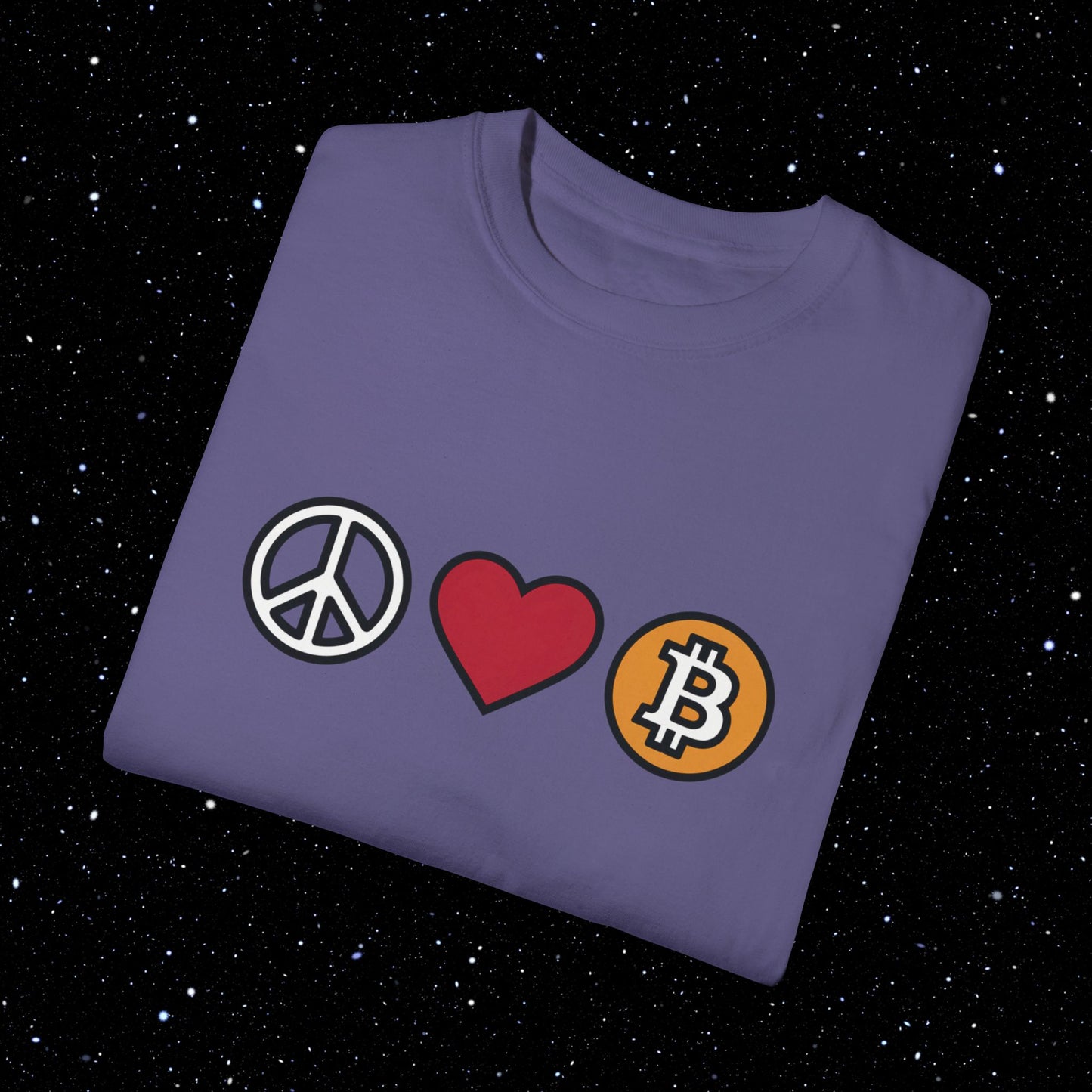 Peace, Love & Bitcoin Tee Shirt