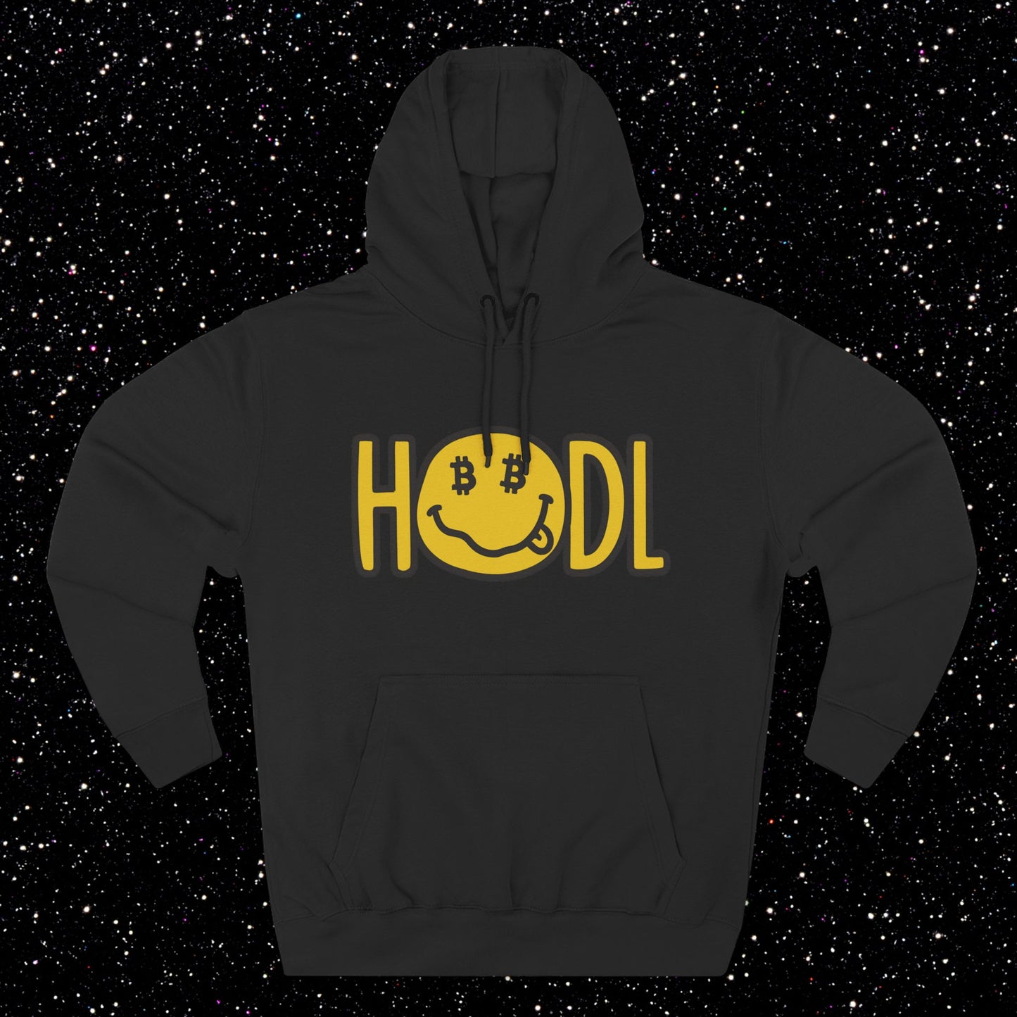 HODL Smiley Fleece Hoodie