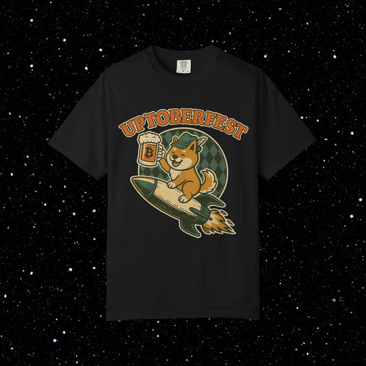 Bitcoin Uptoberfest Rocket Doge Tee
