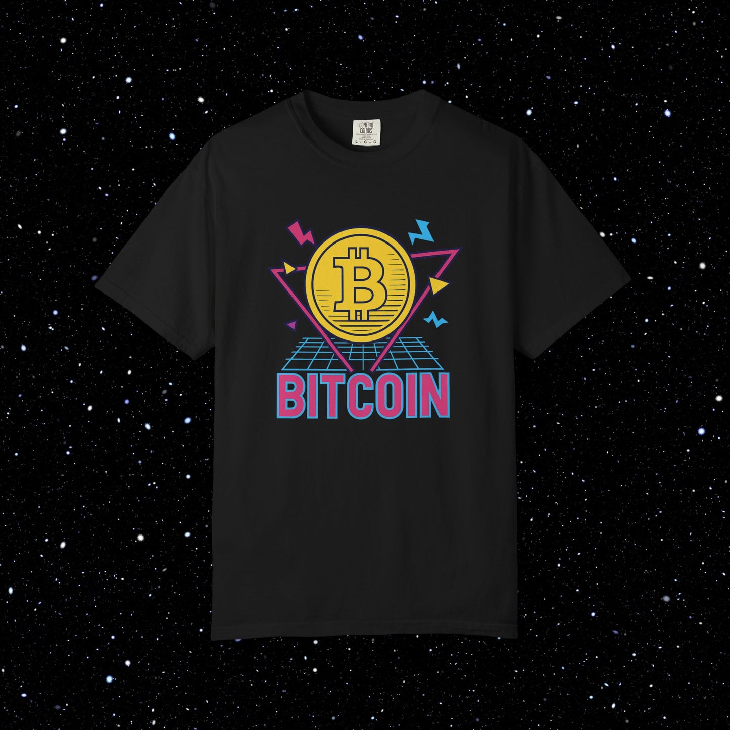 Bitcoin Eighties Synthwave Tee