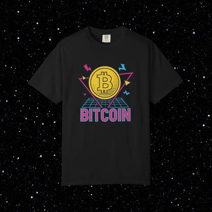 Bitcoin Eighties Synthwave Tee