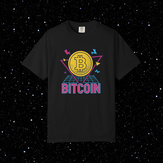 Bitcoin Eighties Synthwave Tee