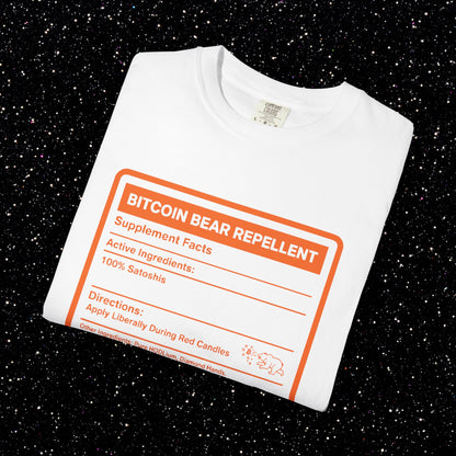 Bitcoin Bear Repellent T-Shirt | Funny Bitcoin Market Cycle Tee