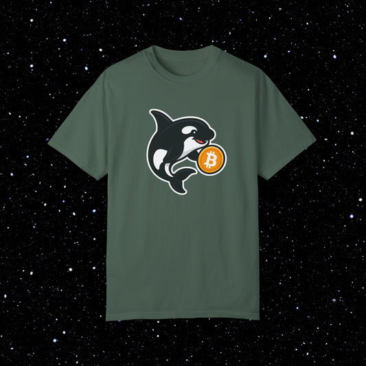 Bitcoin Orca Comfort Colors Tee Shirt