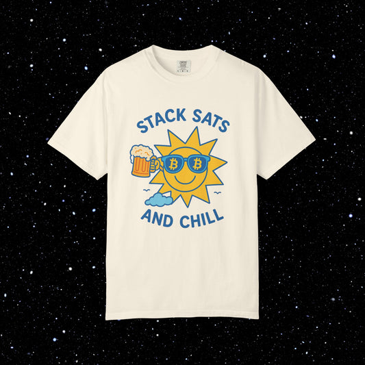 Stack Sats and Chill - Sunny Day Bitcoin Tee