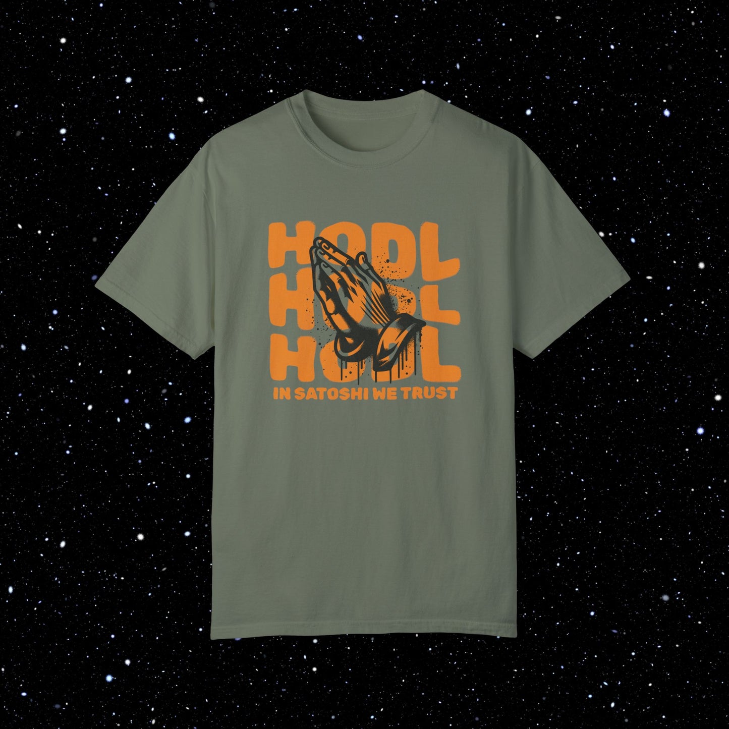 HODL - In Satoshi We Trust - Comfort Colors Bitcoin Tee Shirt