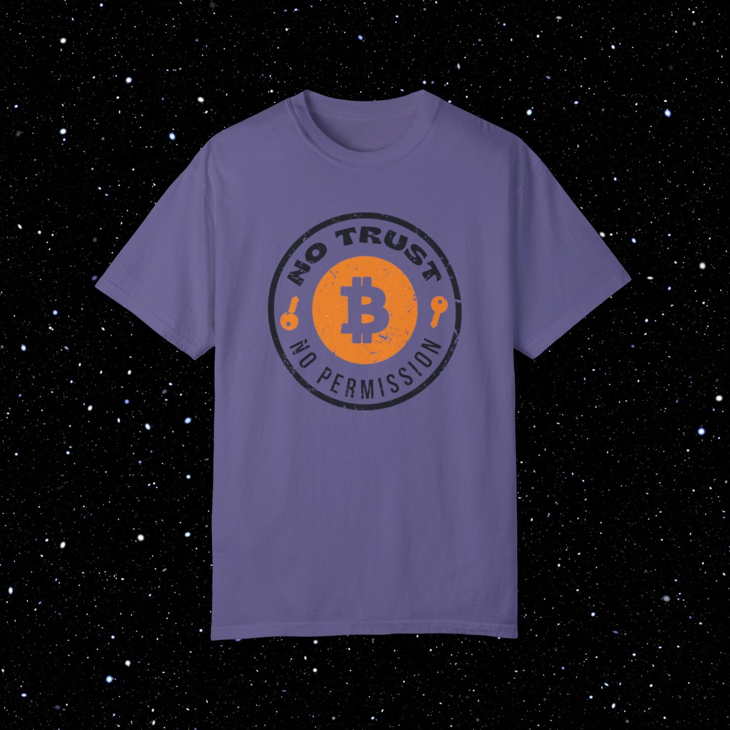 No Trust, No Permission - Bitcoin Comfort Colors T Shirt