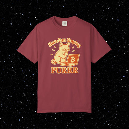 Have Fun Staying Purrr Bitcoin Tee 🐱