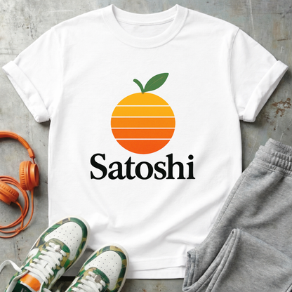 Satoshi Orange - Bitcoin Comfort Colors Tee Shirt