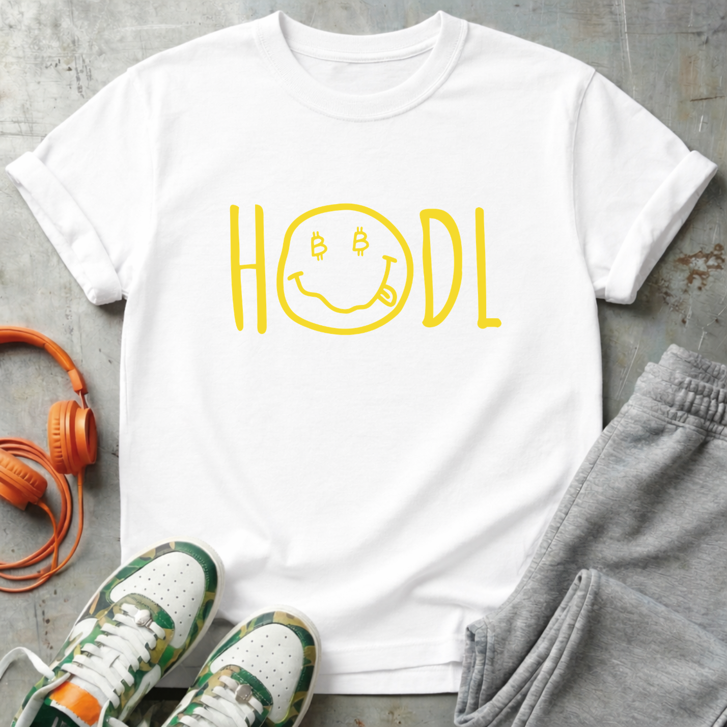 HODL Smiley Bitcoin Tee