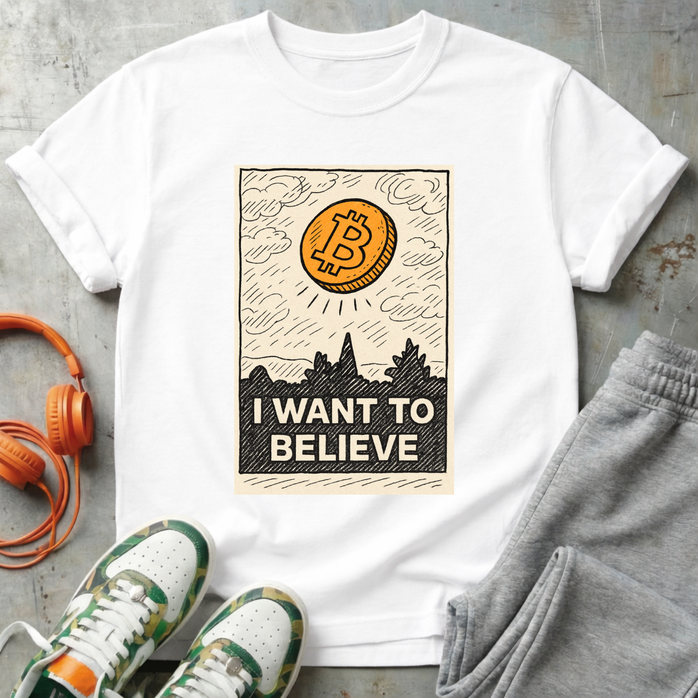 I Want To Believe Bitcoin Tee