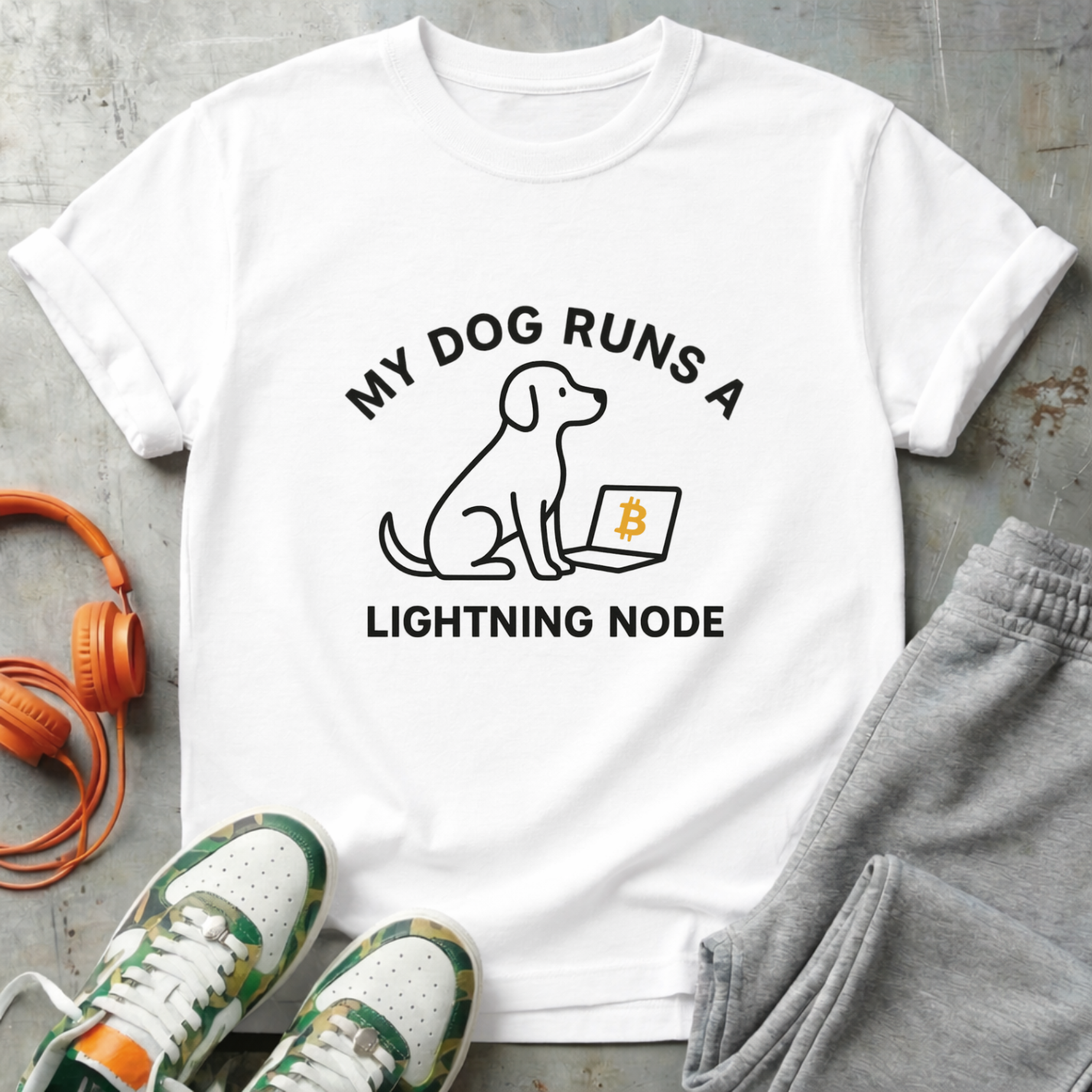 My Dog Runs a Lightning Node Bitcoin Tee