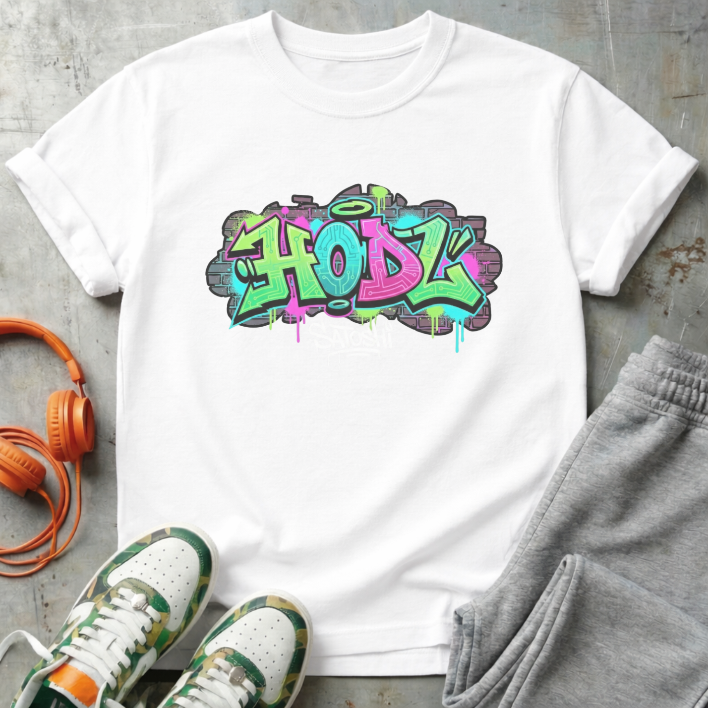 HODL Satoshi Graffiti Tee