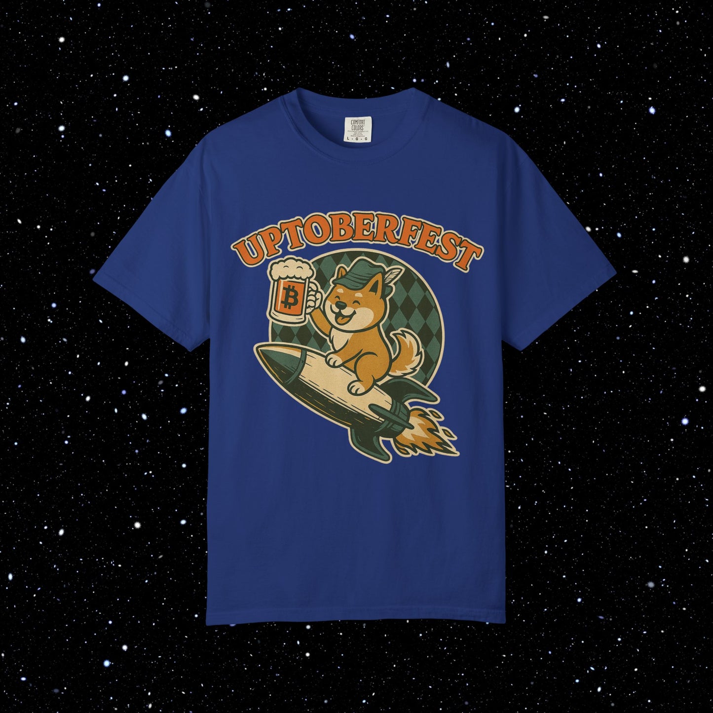 Bitcoin Uptoberfest Rocket Doge Tee