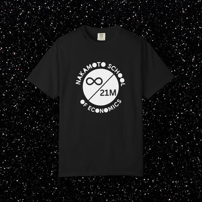 Nakamoto School of Economics ∞ / 21M Bitcoin Tee