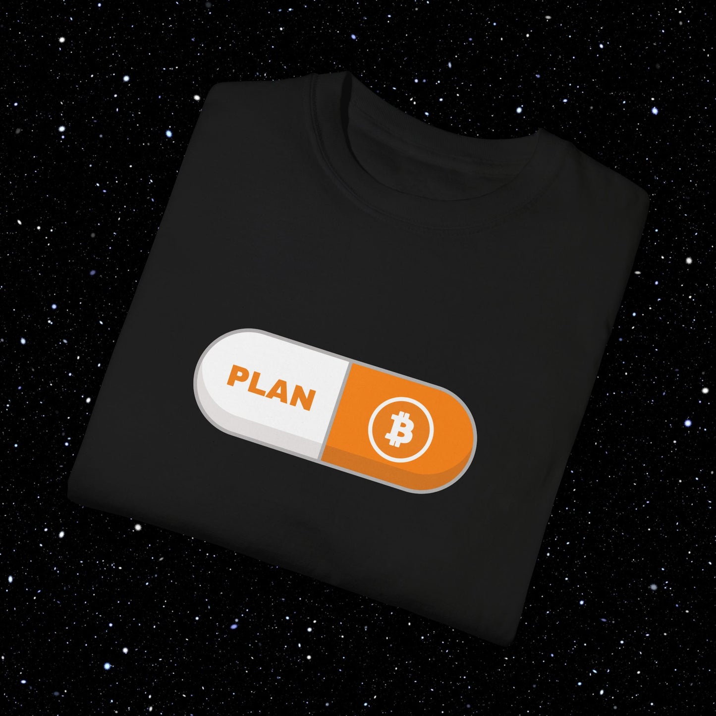 Plan B Pill - Comfort Colors Bitcoin Tee Shirt