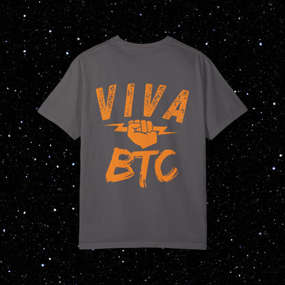 VIVA BTC Lightning Rod - Comfort Colors Bitcoin Shirt