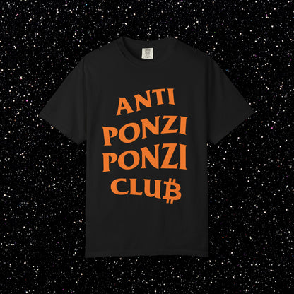 Anti Ponzi Ponzi Club Bitcoin Tee