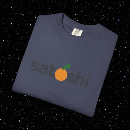 Satoshi Orange Logo Tee Shirt