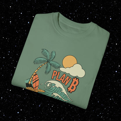 Plan B Bitcoin Beach Comfort Colors Tee Shirt