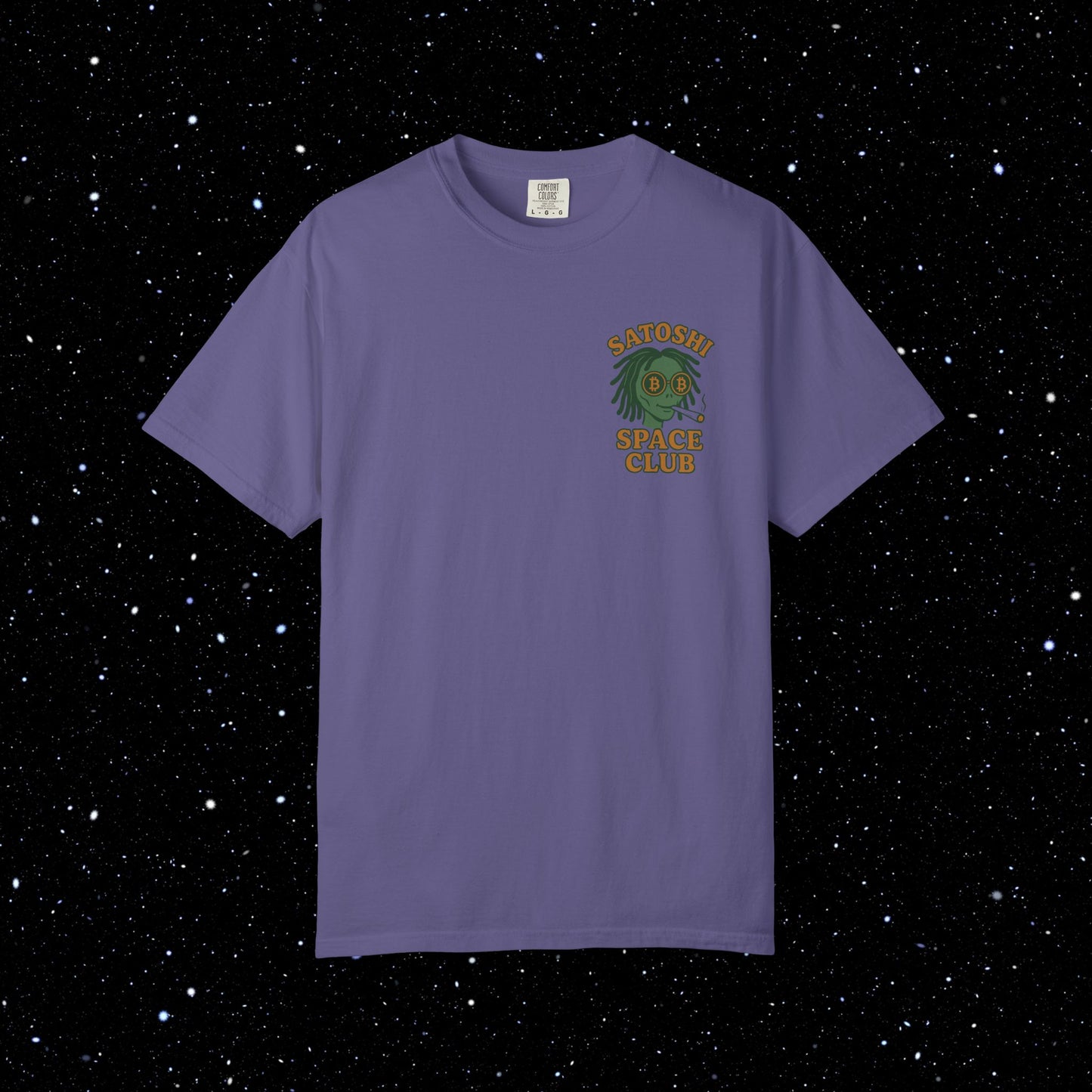 Satoshi Space Club Spaced Alien Backprint Tee
