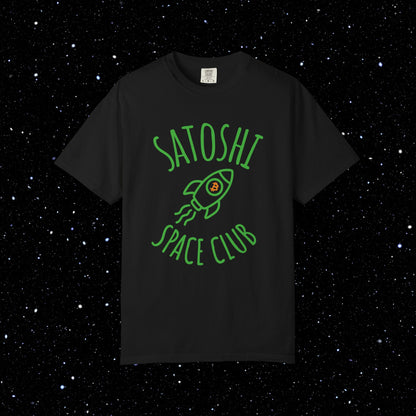 Satoshi Space Club Rocket Line Art Tee