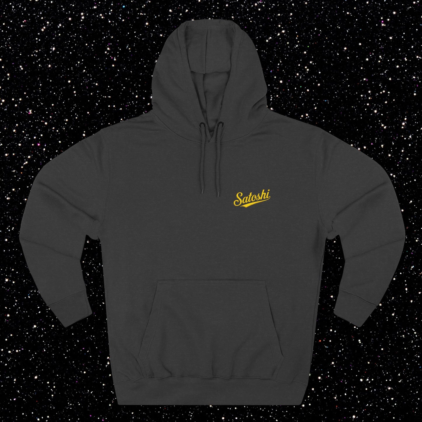 Satoshi Embroidered Script Fleece Hoodie