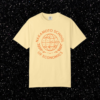 Nakamoto School of Economics Blockchain Bitcoin Tee