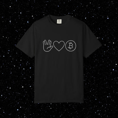Live Free and Prosper Bitcoin Tee Shirt