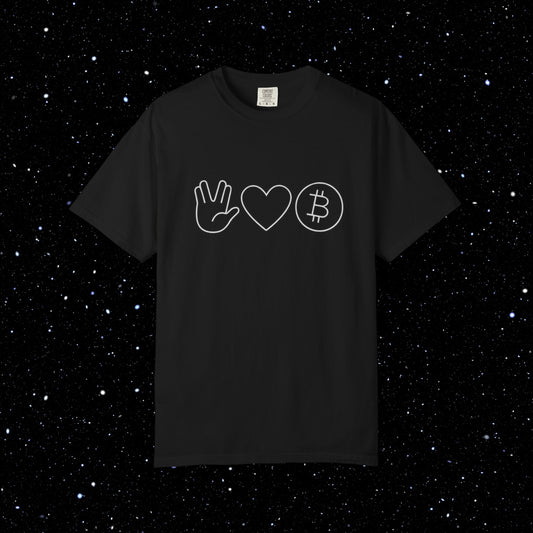 Live Free and Prosper Bitcoin Tee Shirt
