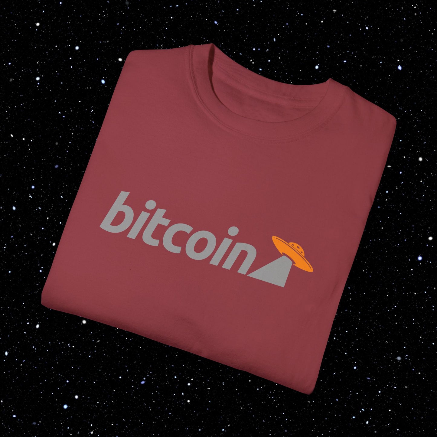 Bitcoin UFO Comfort Colors Tee Shirt