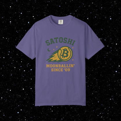 Satoshi Moonballin' Bitcoin Tee Shirt