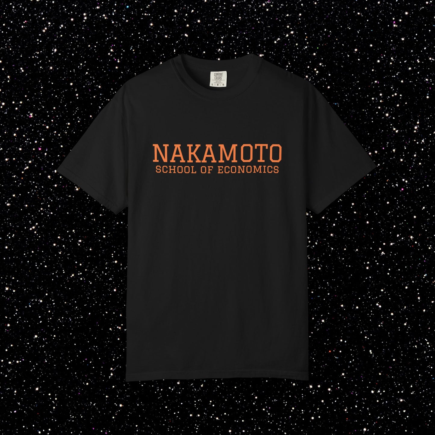 Nakamoto School of Economics Bitcoin College Tee