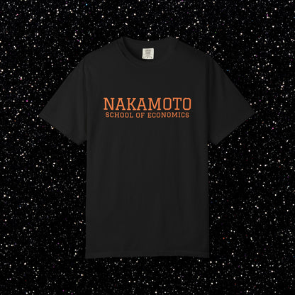 Nakamoto School of Economics Bitcoin College Tee
