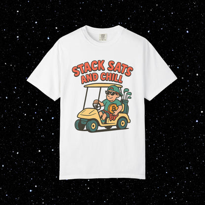 Stack sats and chill golf tee