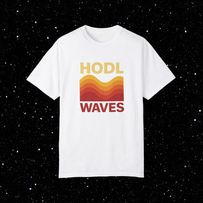 HODL Waves Comfort Colors Bitcoin Tee Shirt