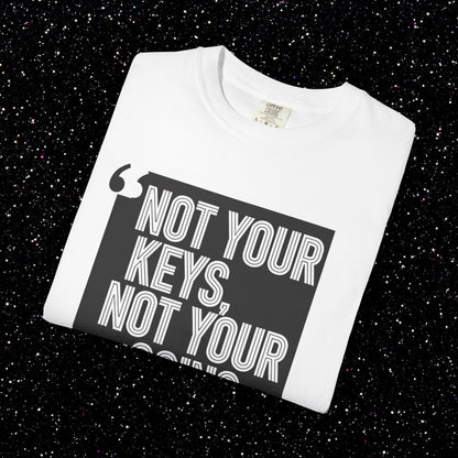 Not Your Keys, Not Your Coins Bitcoin Tee