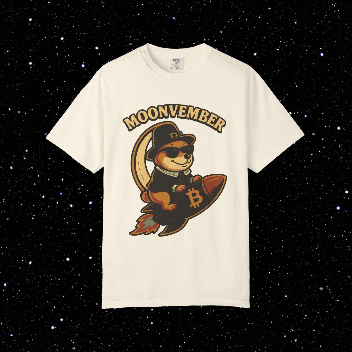Moonvember Rocket Doge Bitcoin Tee