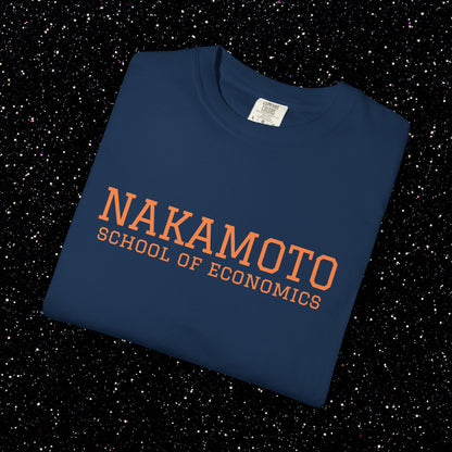 Nakamoto School of Economics Bitcoin College Tee