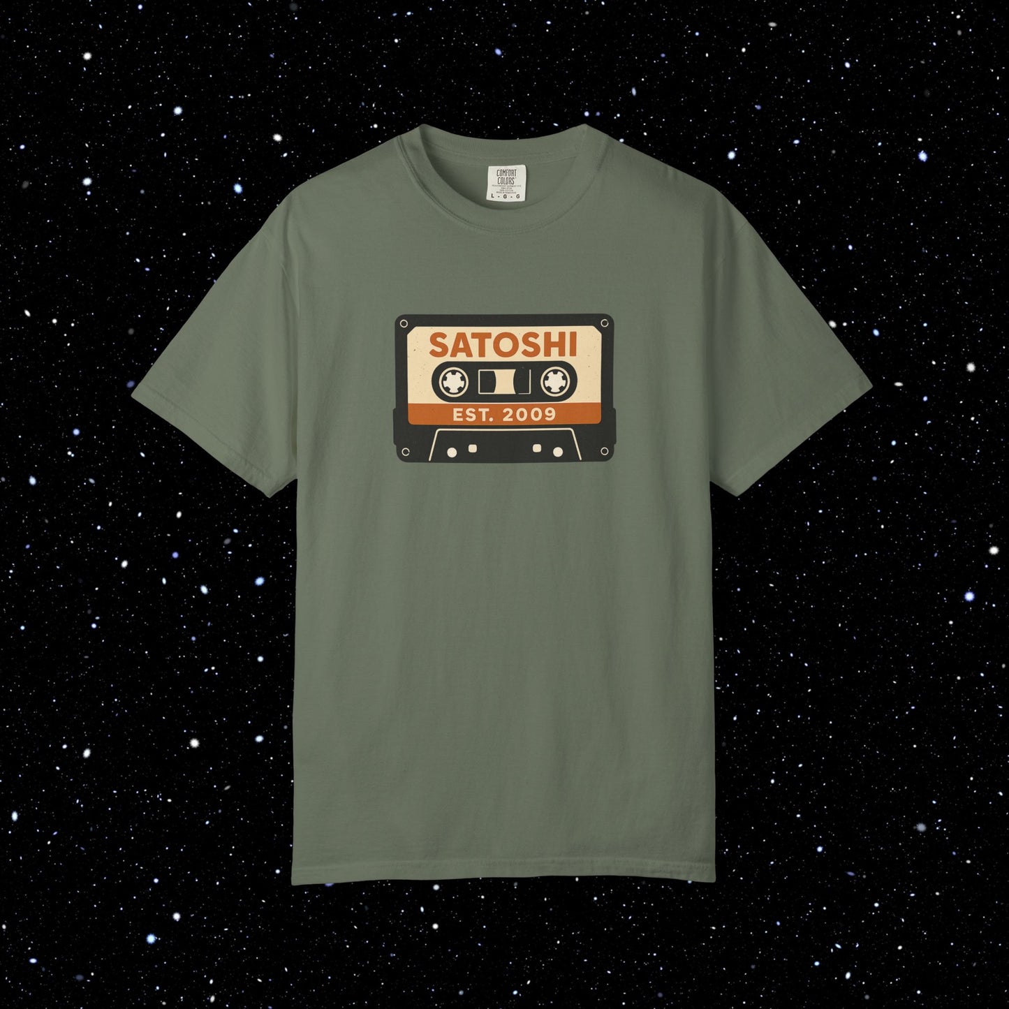 Satoshi Cassette Tape Bitcoin Tee