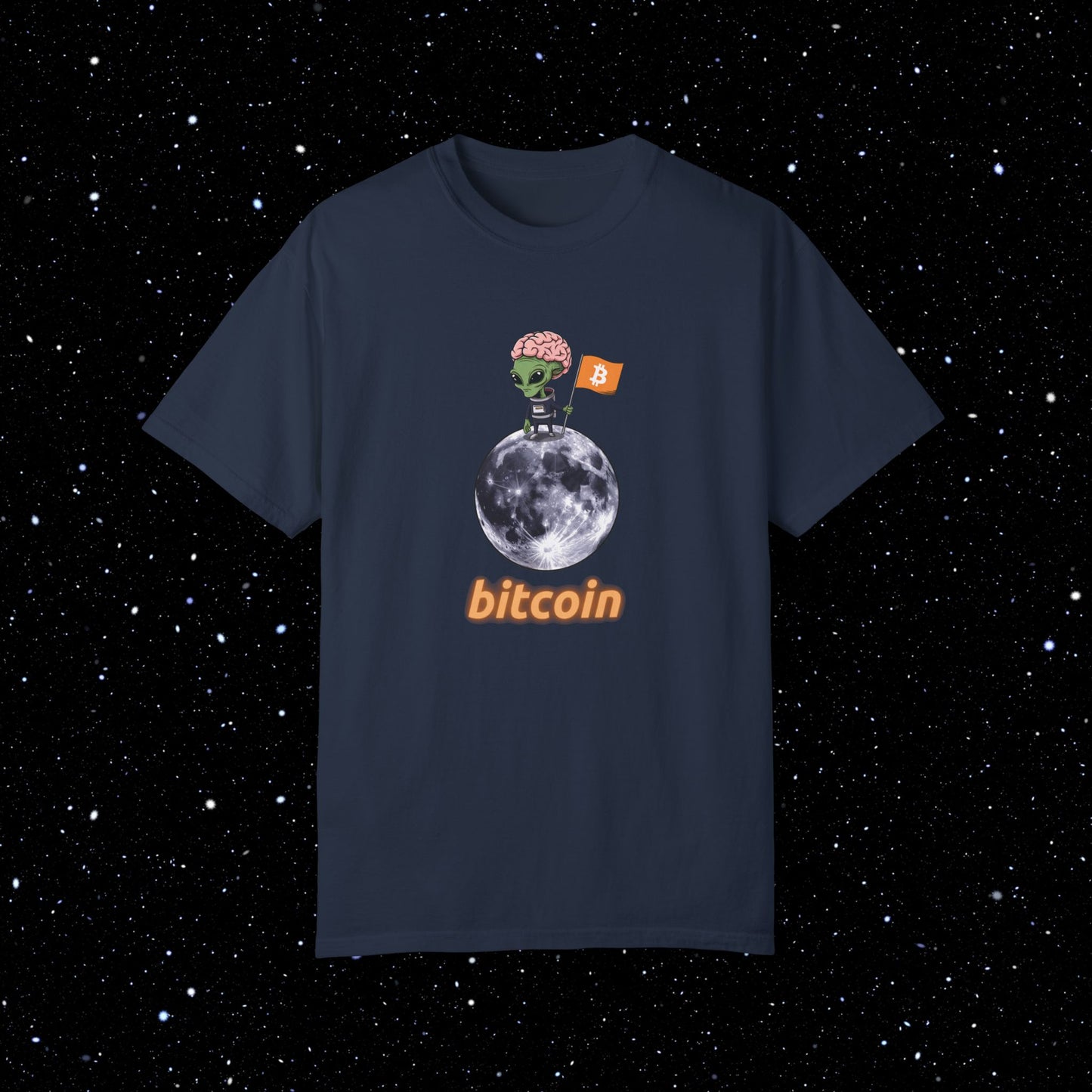 Alien Moon Bitcoin Comfort Colors Tee Shirt