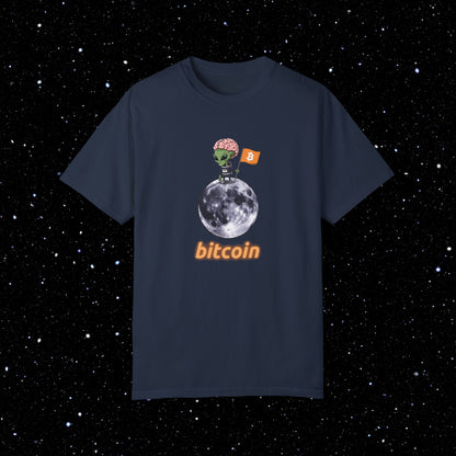 Alien Moon Bitcoin Comfort Colors Tee Shirt