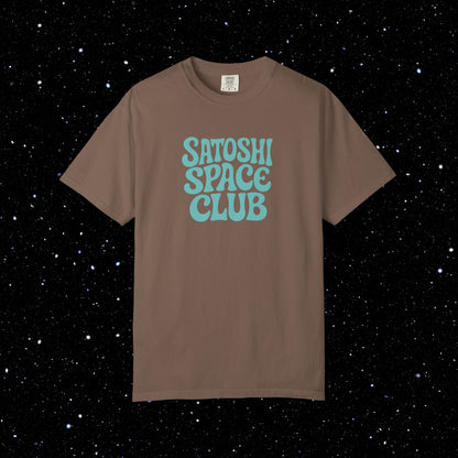 Satoshi Space Club - Groovy Bitcoin Comfort Colors Tee Shirt