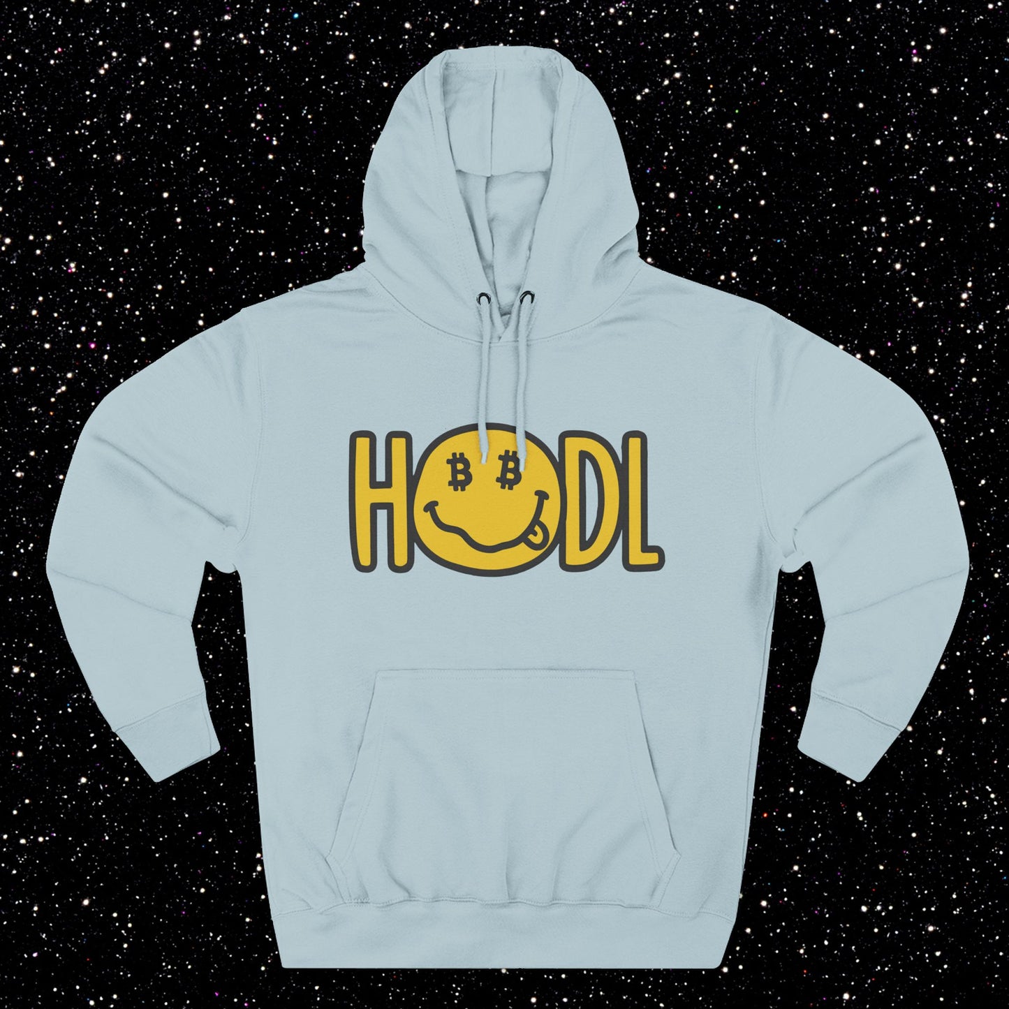 HODL Smiley Fleece Hoodie